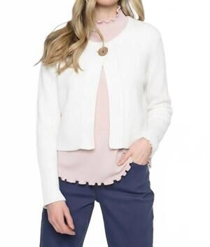 NEW PICADILLY 1-button short jacket in white